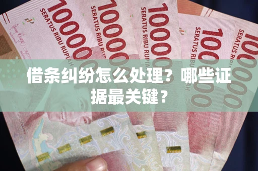 武汉借条纠纷怎么处理？哪些证据最关键？