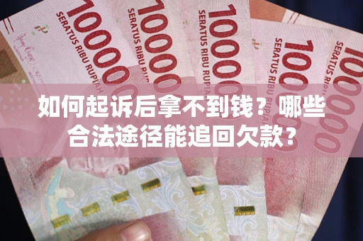 武汉如何起诉后拿不到钱？哪些合法途径能追回欠款？