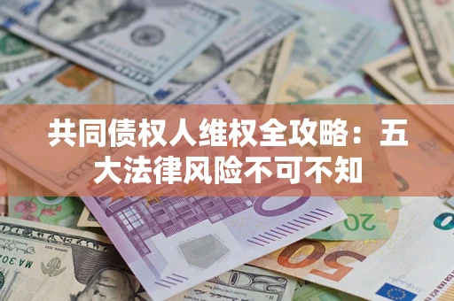武汉共同债权人维权全攻略：五大法律风险不可不知