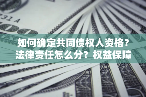 武汉如何确定共同债权人资格？法律责任怎么分？权益保障技巧揭秘！