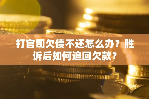 武汉打官司欠债不还怎么办？胜诉后如何追回欠款？