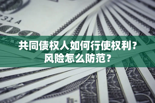 武汉共同债权人如何行使权利？风险怎么防范？