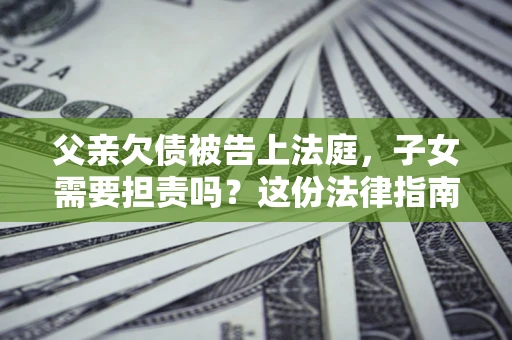 武汉父亲欠债被告上法庭，子女需要担责吗？这份法律指南必须看完