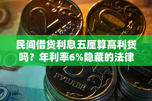 武汉民间借贷利息五厘算高利贷吗？年利率6%隐藏的法律风险全解析