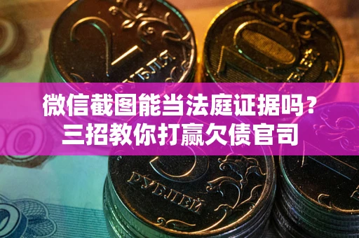 武汉微信截图能当法庭证据吗？三招教你打赢欠债官司
