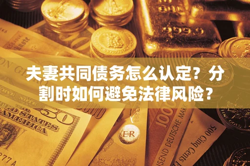 武汉夫妻共同债务怎么认定？分割时如何避免法律风险？